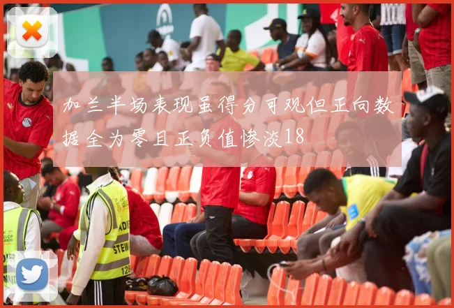加兰半场表现虽得分可观但正向数据全为零且正负值惨淡18